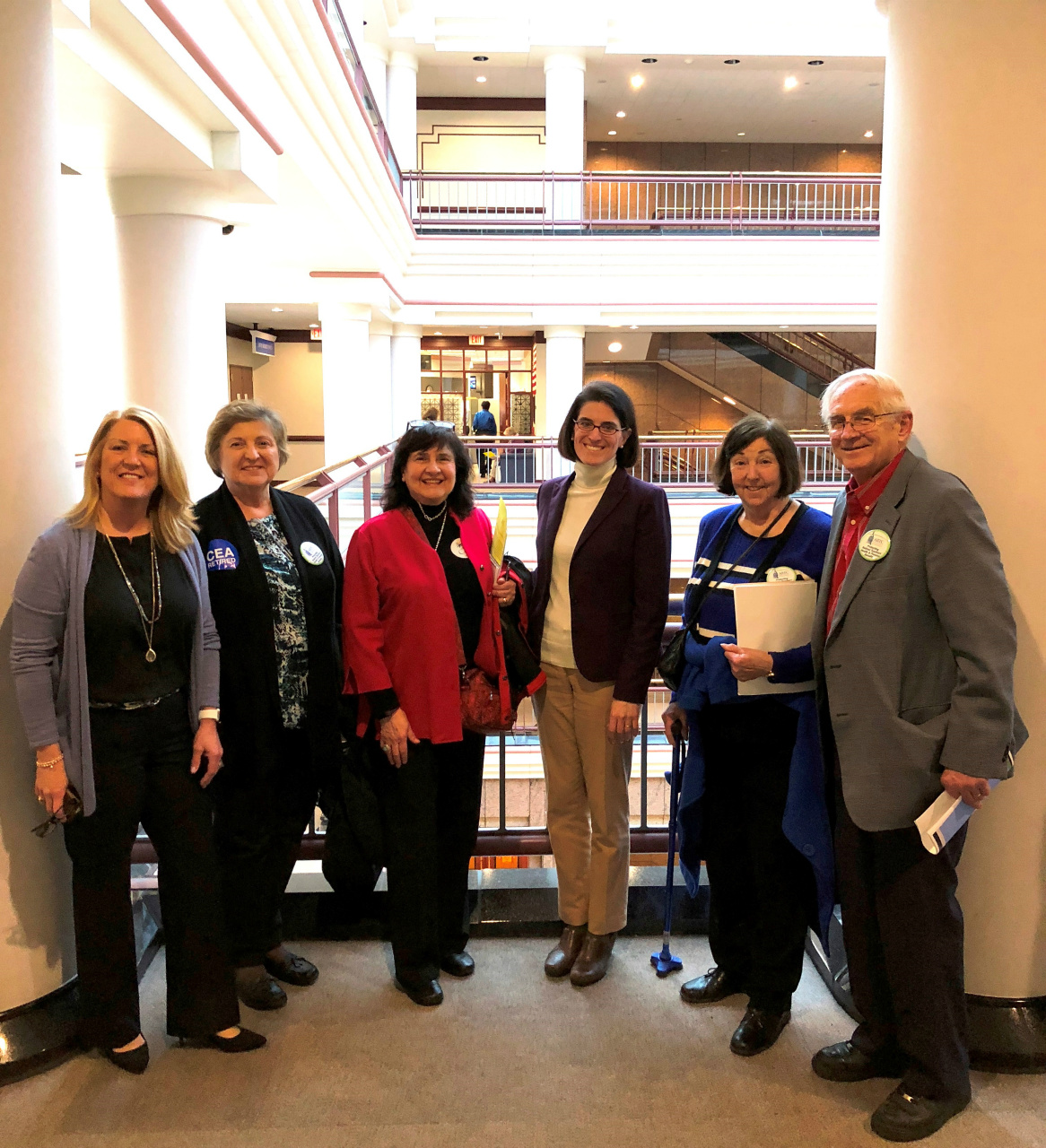 REF Lobby Day participants with Fairfield legislator Brenda Kupchik.